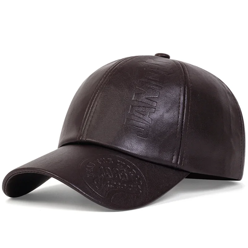 Vintage Leder-Baseballkappe für Herren, Modische Hip-Hop-Sportmütze, Militärhut im Britischen Vintage-Stil aus Rindsleder, Gorras – Detail 6
