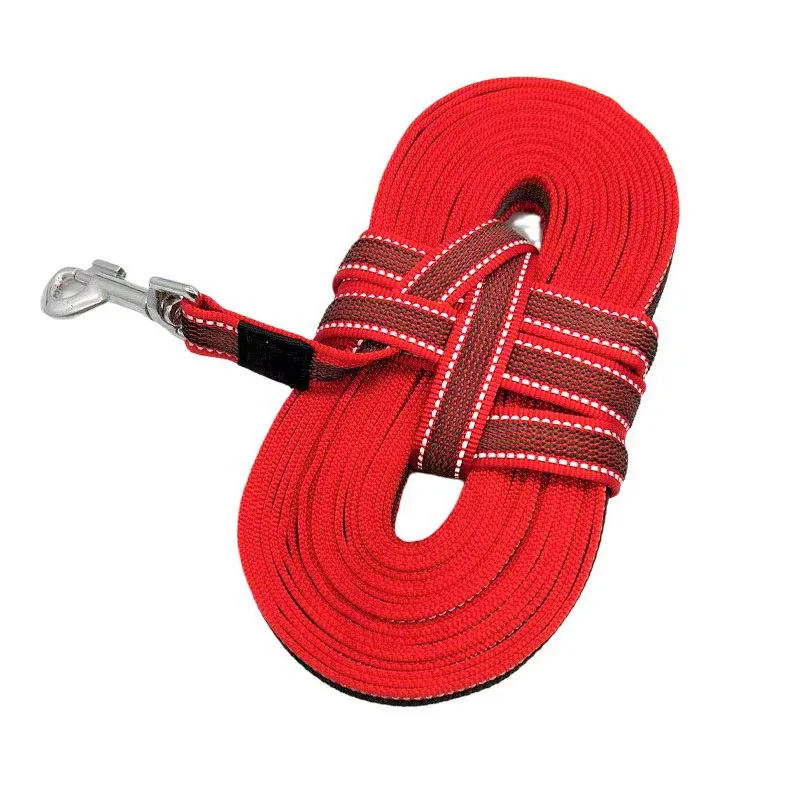 Long leash for a dog Non-Slip Rubber long lead Reflective long dog leash Walking Rope Dog long leash Recall Training 5m 10m 15m