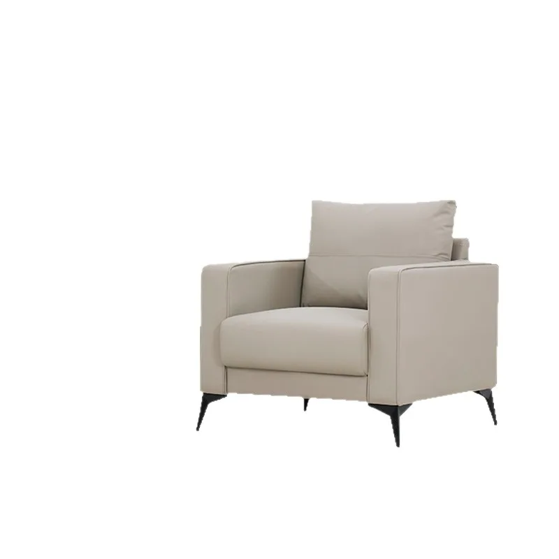 Reception room rest to negotiate three-person leather small apartment furniture combination