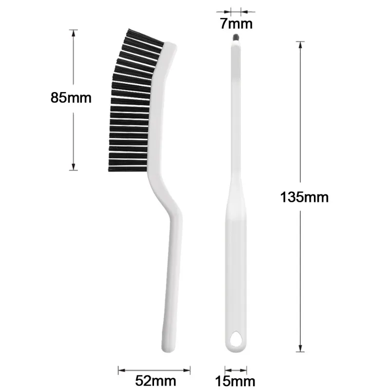 1-2Pcs Gap Cleaning Brush Grout Hard Bristle Long Handle Brushes Door Window Track Groove Floor Joints Dead Angle Cleaner Supply