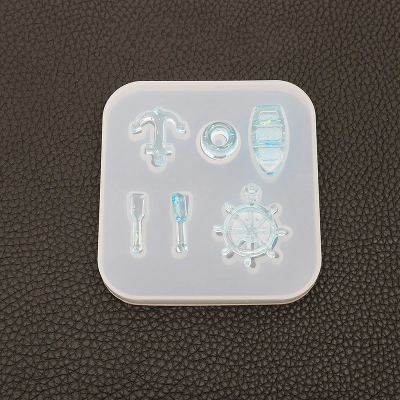 

DIY Crystal Resin Boat Paddle Accessories Silicone Mould Mirror Finish Resin Mould Marine Pendant