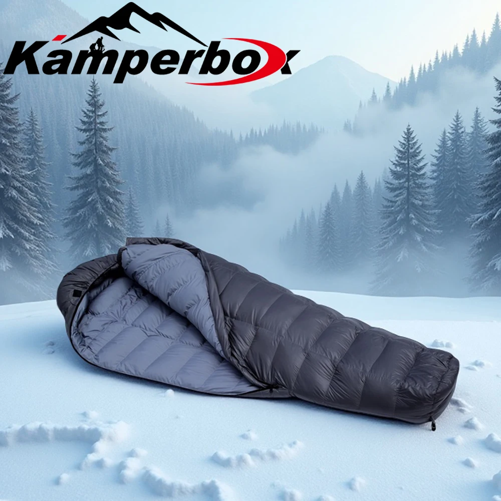 

Спальный мешок Kamperbox из гусиного пуха, зимний спальный мешок, зимний спальный мешок из гусиного пуха