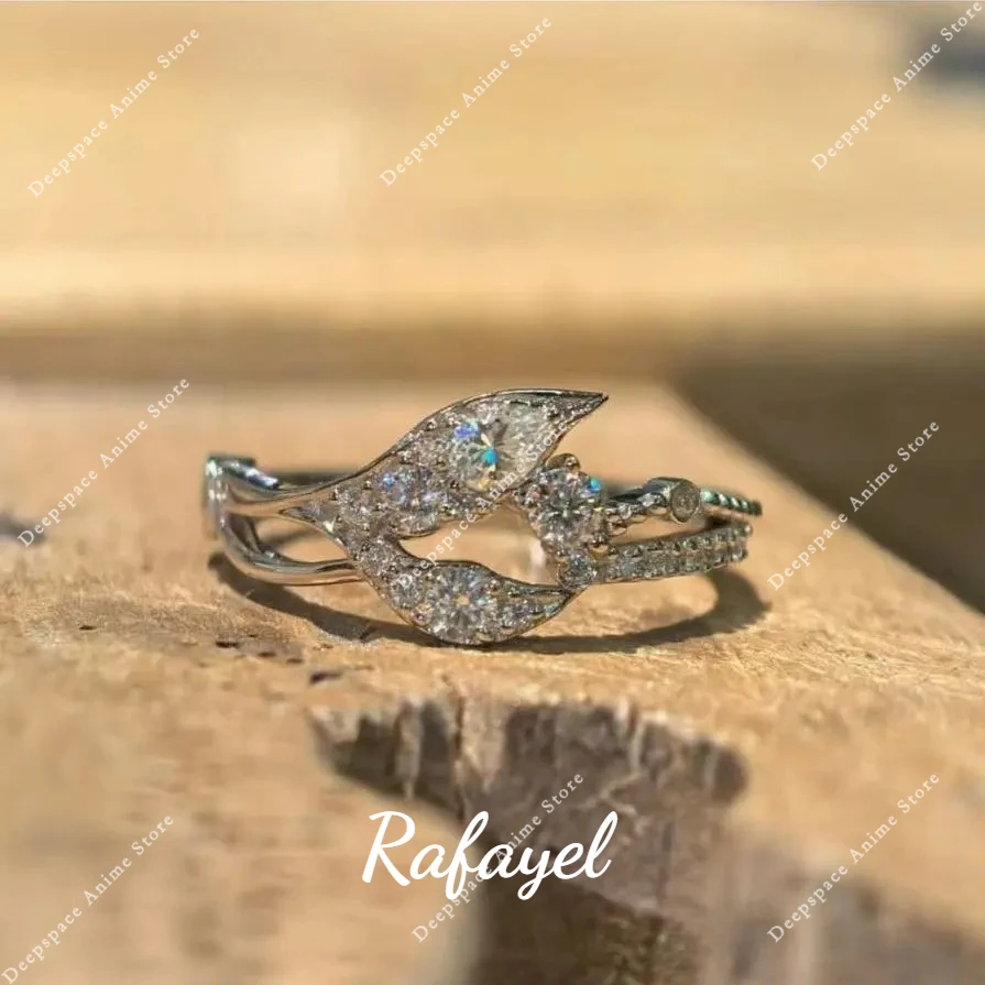 Love and Deepspace Sylus Caleb Zayne Rafayel Xavier Wedding Ring Anime Cosplay Adjustable Rings Festival Party Costumes Props