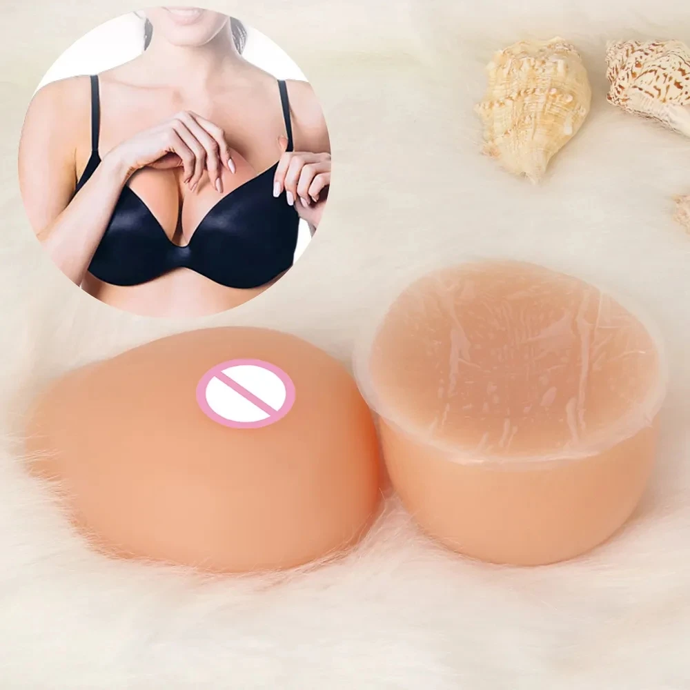 Realistic Self Adhesive Fake Boobs Silicone Breast Form Artificial Chest Crossdresser for Cosplay Drag Queen Shemale Transgender