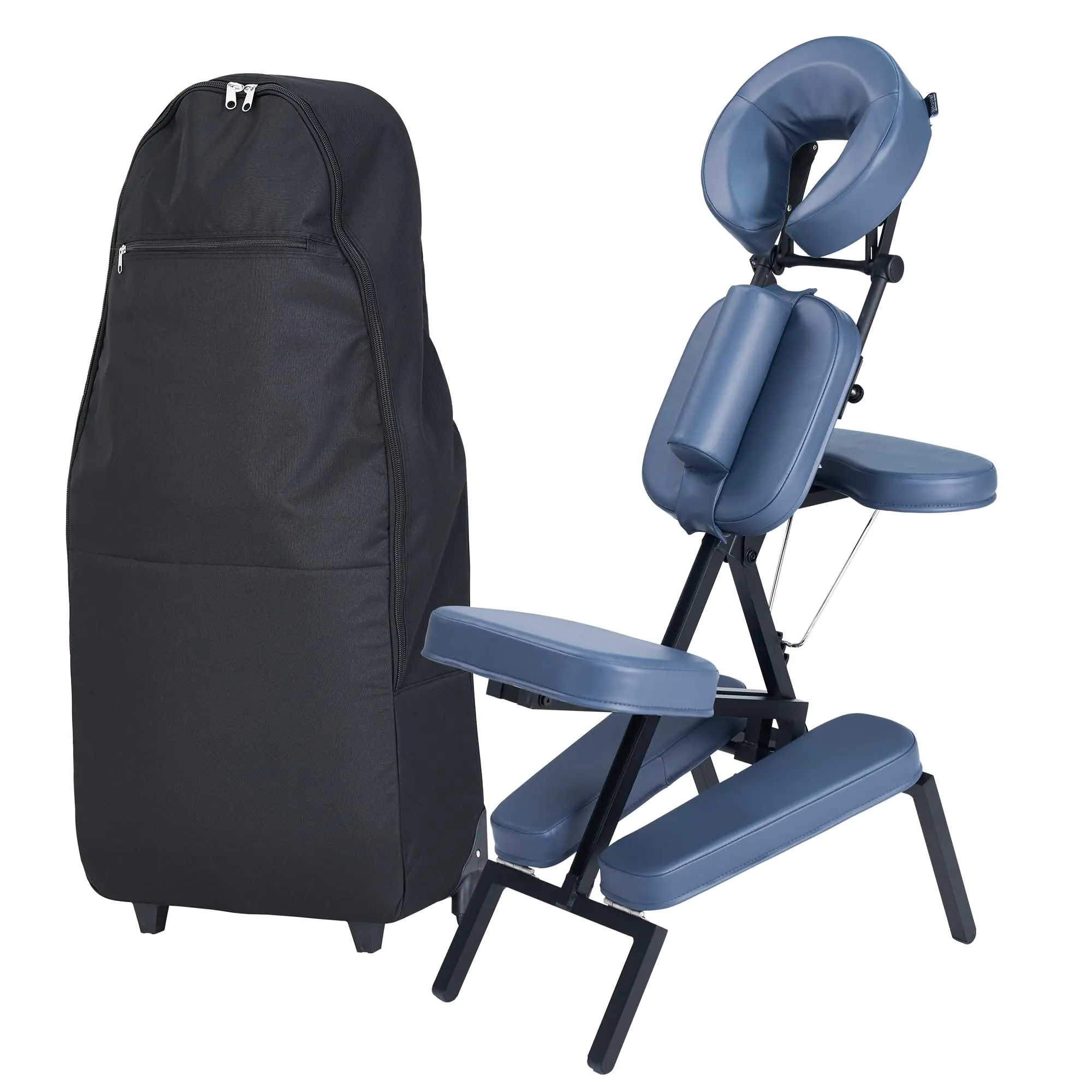 Profional Portable and Lightweight Tattoo/Massage Chair by - Folding Fe with Adjustable Features and Wheeled Carrying