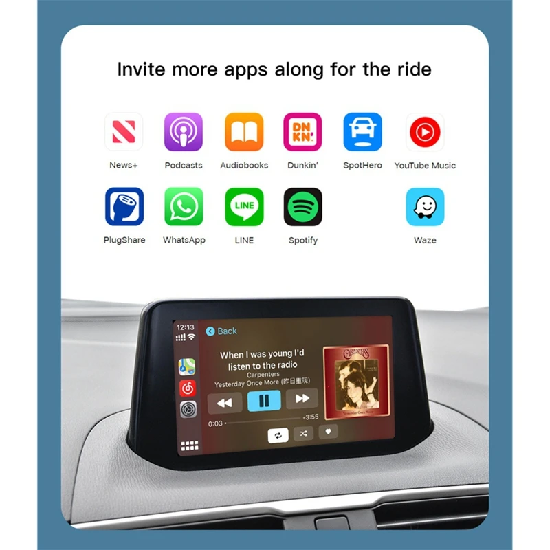 Super Sale P3 Wireless CarPlay Adapter USB Hub for Mazda TK78669U0C Kit
