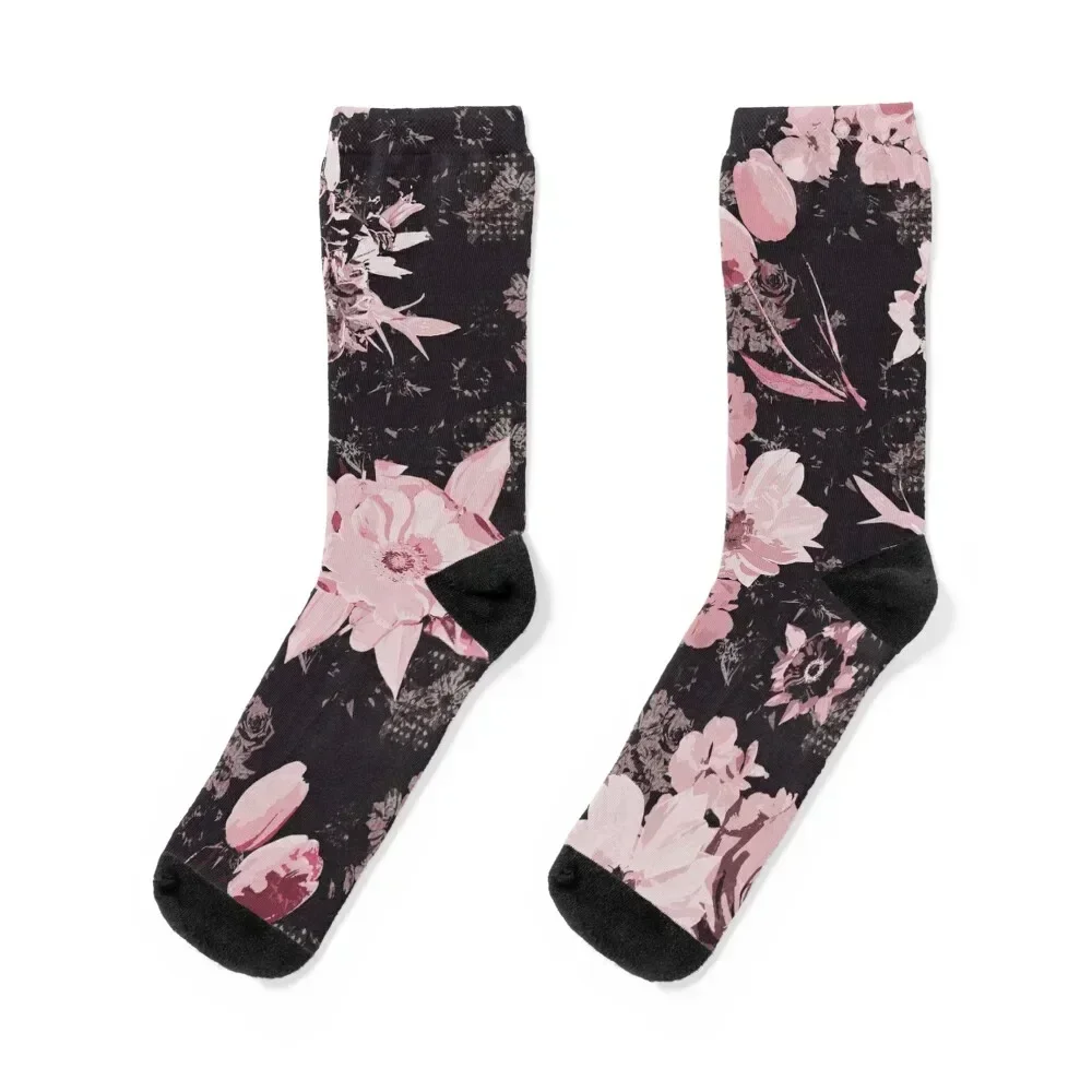 

Pink shines in the dark Socks cool ankle New year's new in's Boy Child Socks Women's