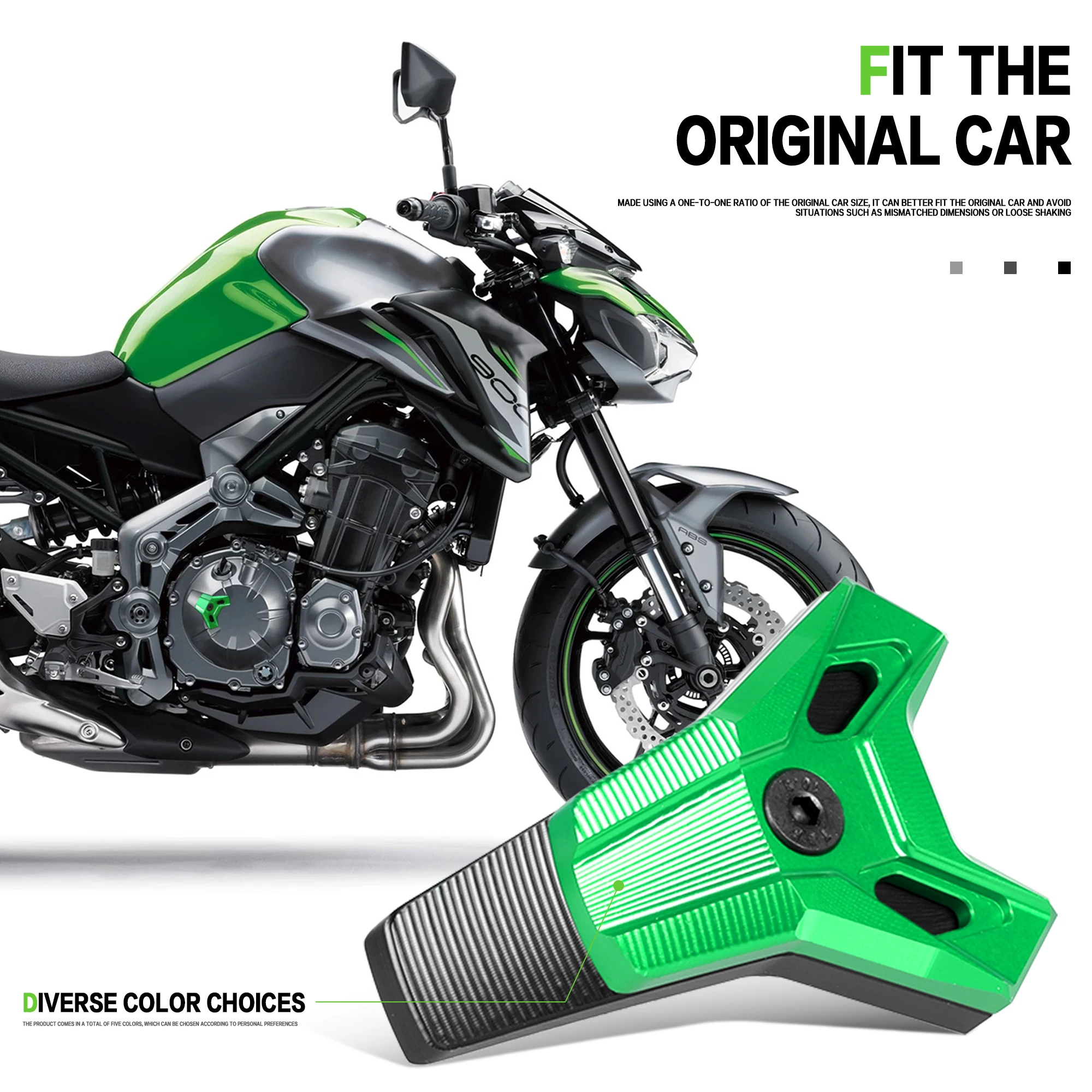 

Защита двигателя CNC для мотоцикла Kawasaki Z900 2017-2025: защита статора, слайдер, чехол, блок защиты от падений