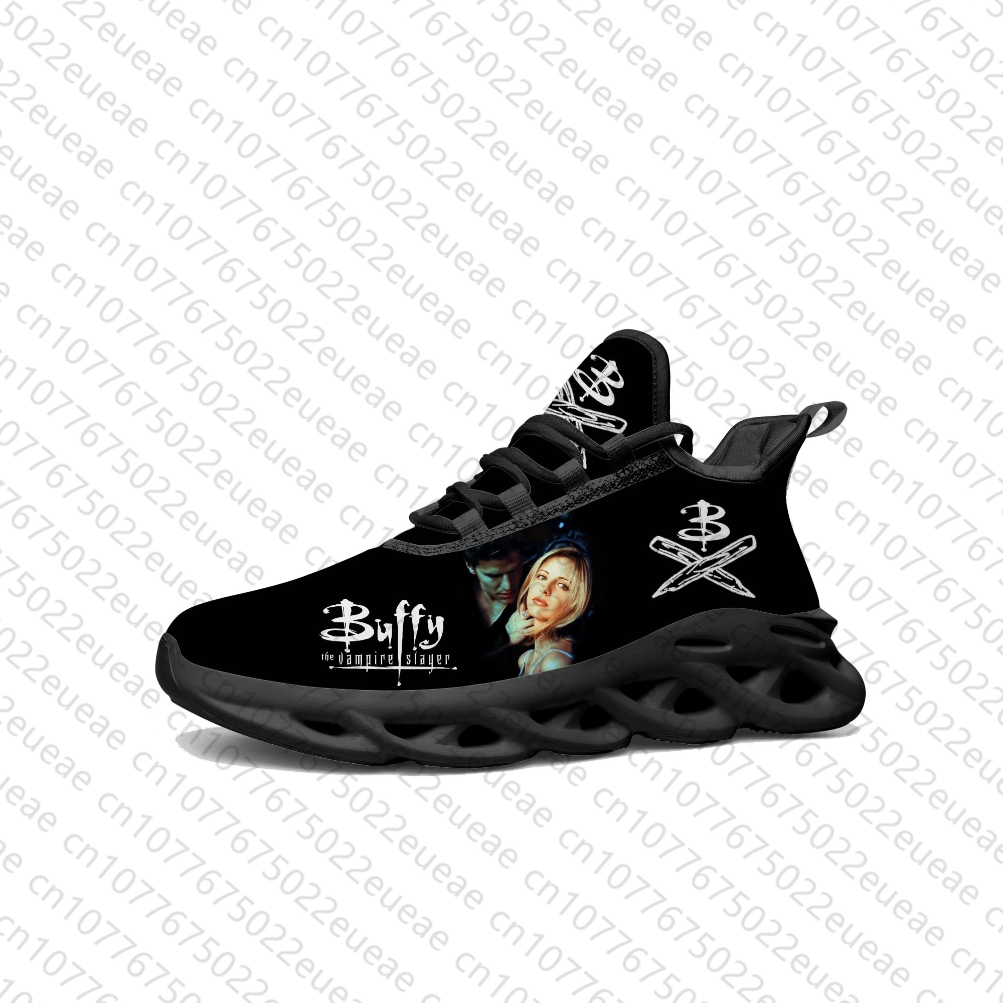 Buffy the Vampire Slayer Flats Sneakers Mens Womens Sports Shoes Sarah Michelle Gellar Sneaker Lace Up Mesh Footwear custom Shoe