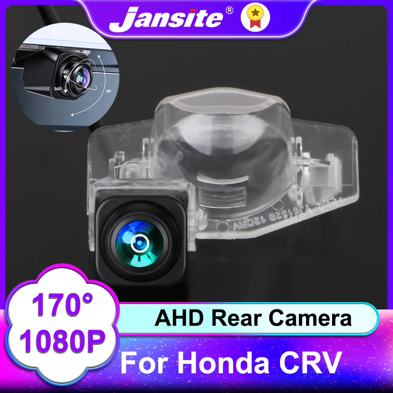 

Jansite Car Camera AHD/CVBS 1080P 5V - 24V 170° Vehicle Reverse View Camera Adjustable IP68 Waterproof Honda CRV Fisheye Lens