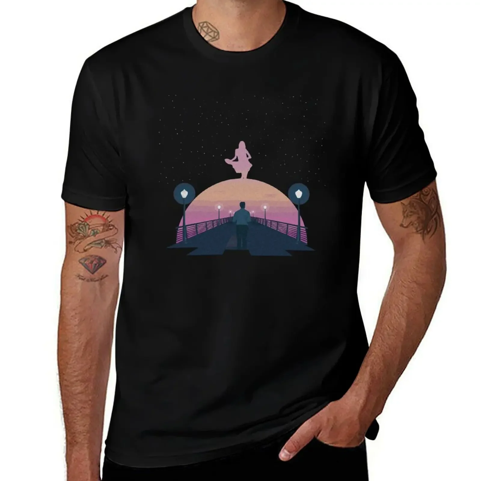 

La La Land Love Movie Artwork T-Shirt customs design your own sweat Men's t-shirt