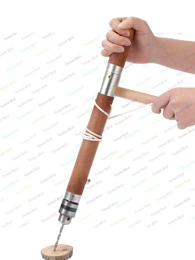 Woodworking Hand Drill Old-fashioned Hand Drill Traditional Hand Drill Carpenter Tools Daquan Ancient Punching ArtifactNostalgia