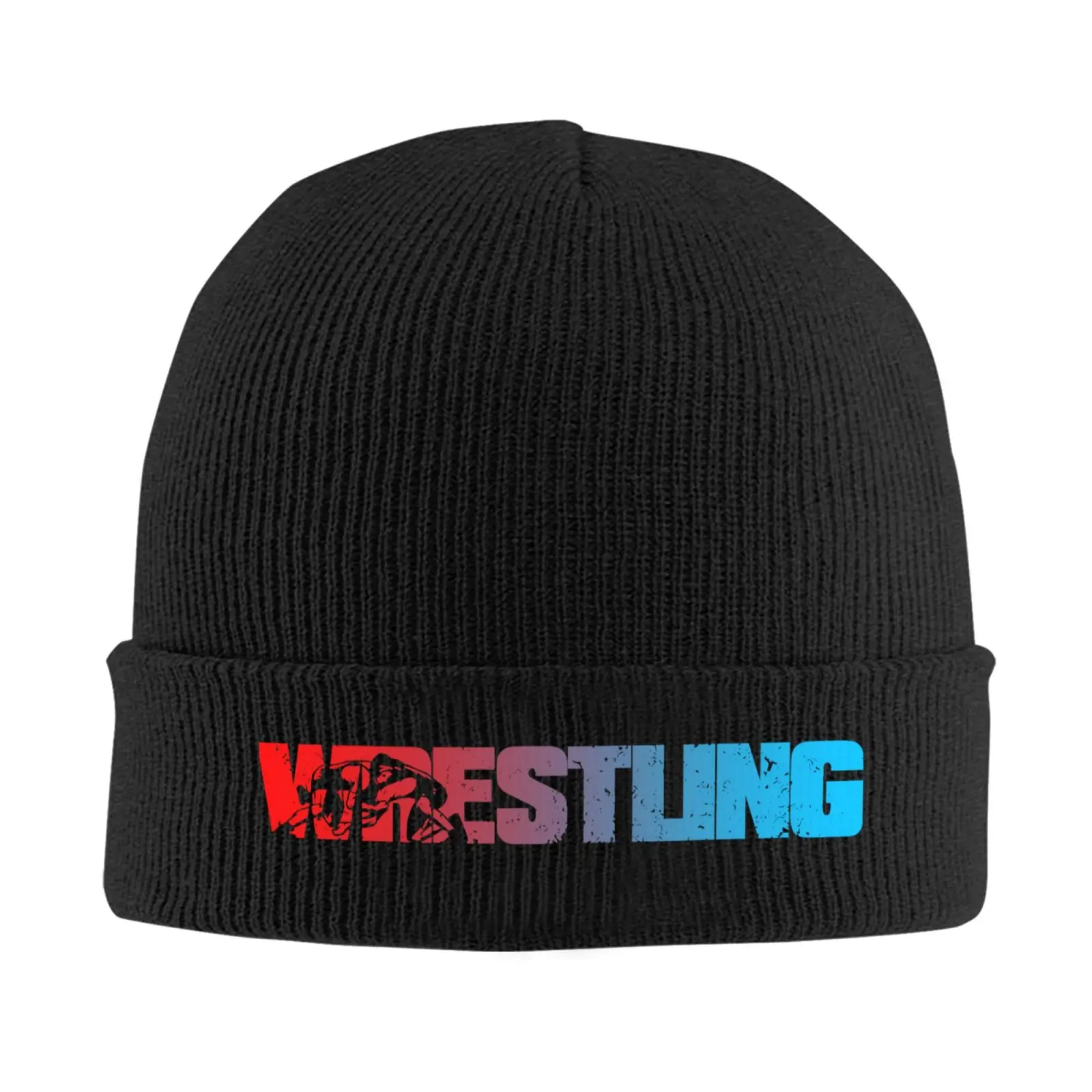 

WRESTUNG теплая вязаная шапка с принтом в стиле хип-хоп, осенне-зимняя уличная шапка-бини для взрослых унисекс, шляпа с капюшоном для взрослых
