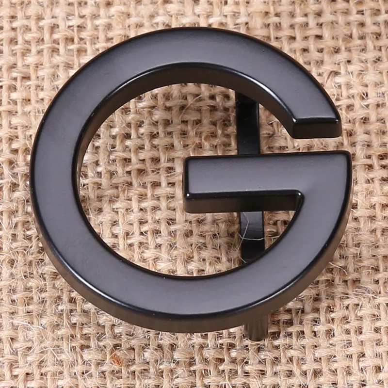 Fashion Zinc Alloy Smooth Buckle Belt Buckle Head Fashion 3.8cm Belt Single Buckle I Shaped Personalized Men's Trouser Belt Head