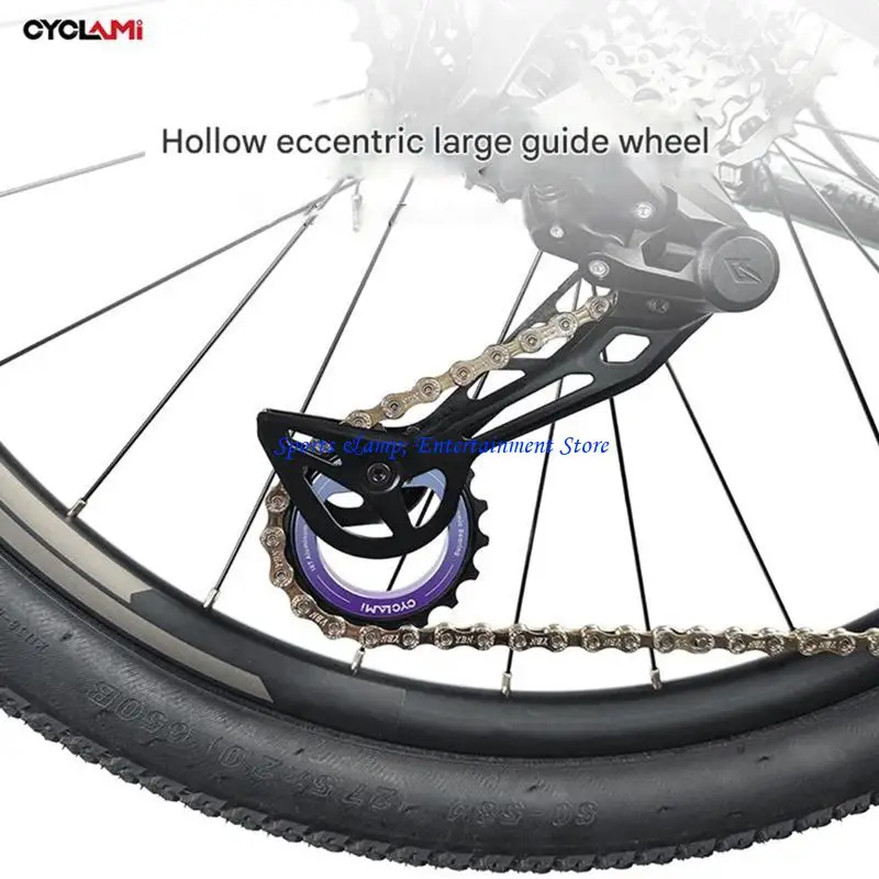 G7NF Hollows Fahrräder Umwerfer Riemenscheibe Fahrrad Aluminiumlegierungen Führungsrad Riemenscheibe hinten – Detail 5