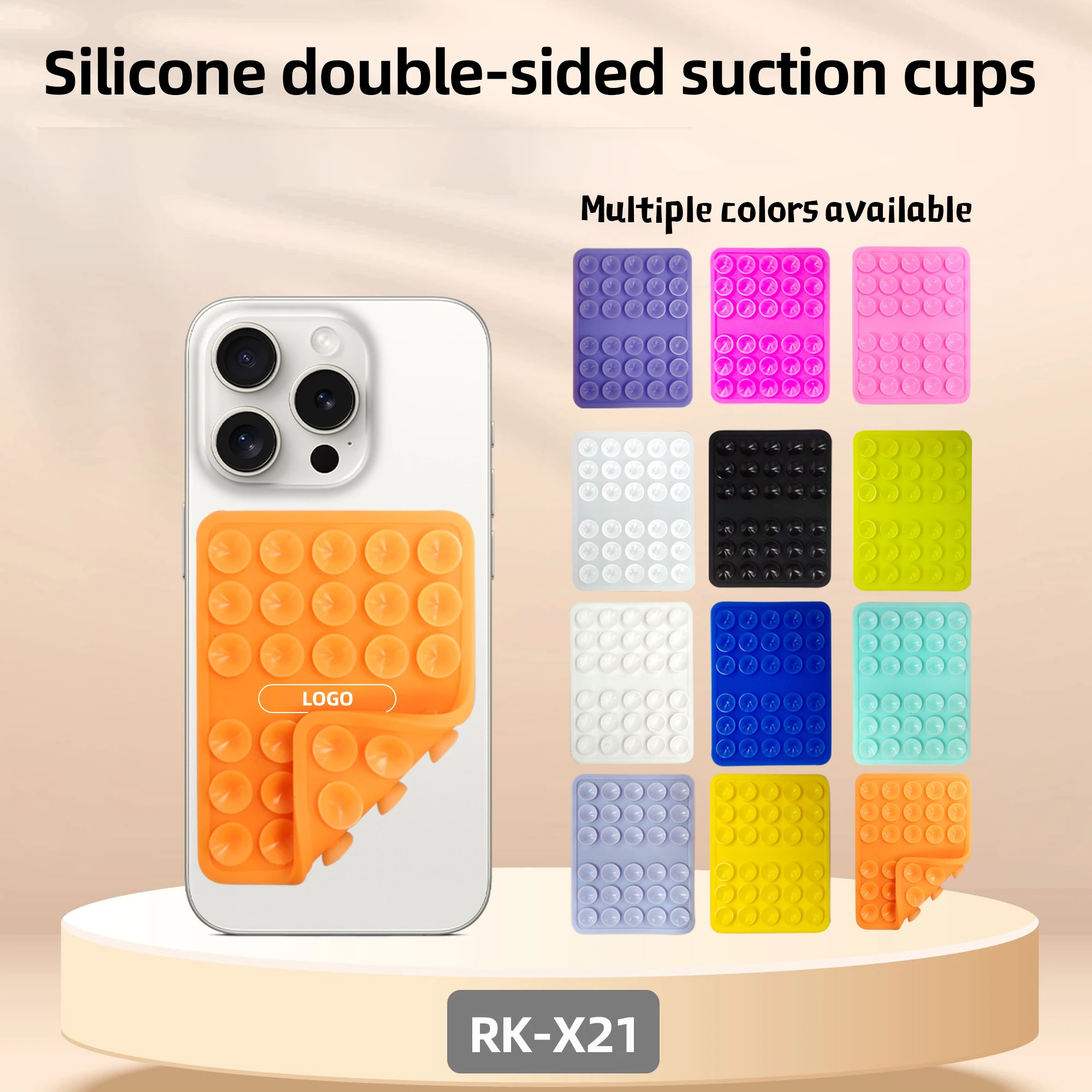 New double-sided silicone suction cup holder with 40 pieces of strong silicone double-sided suction cup multifunctional anti sli