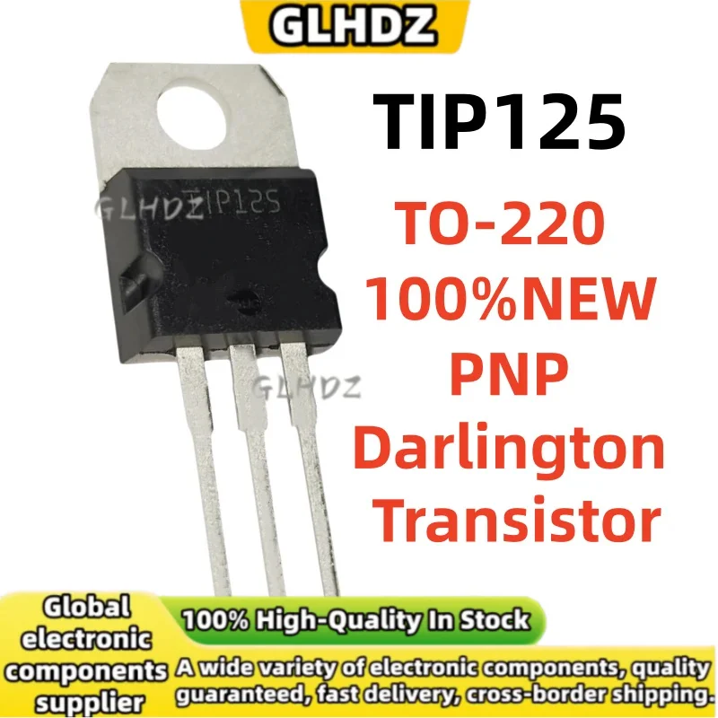 10/20/50/100PCS TIP125 TIP**125 PNP DarlingtonTransistor TO220 In stock to-220