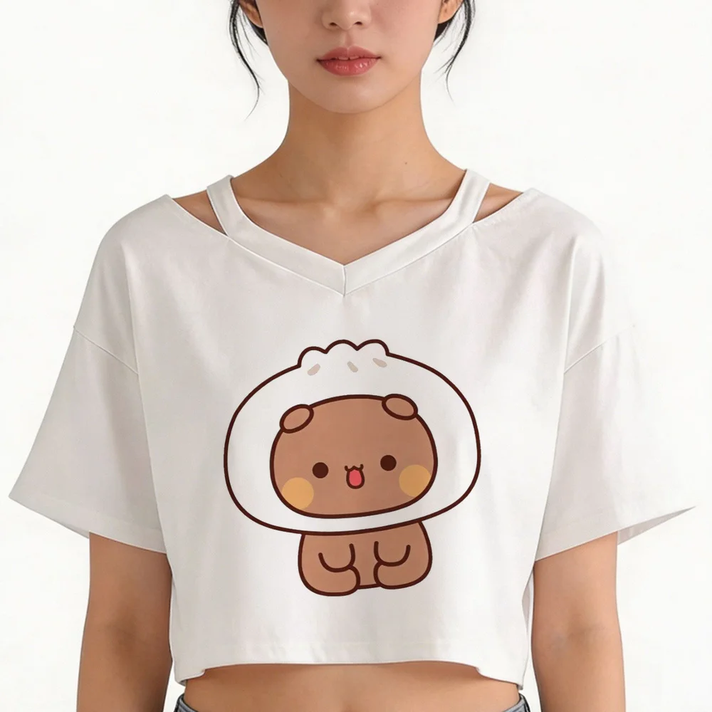 Bubu Dudu crop top teen korean fashion harajuku baddie emo clearance sales shirt anime emo baddie