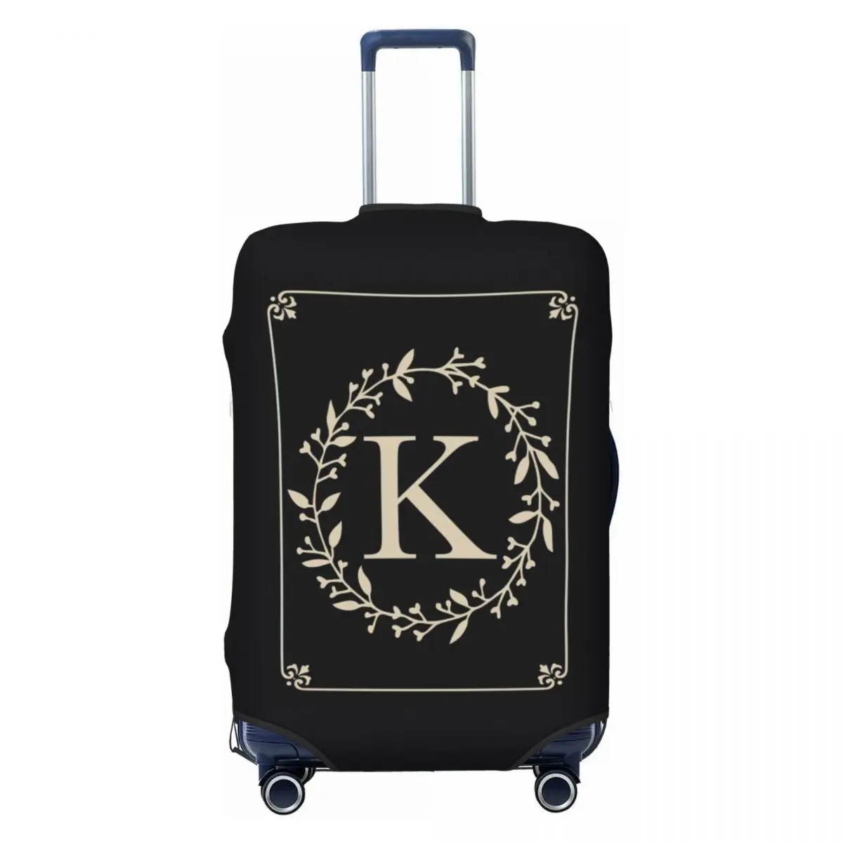 

Classic Monogram Letter K Print Luggage Protective Dust Covers Elastic Waterproof 18-32inch Suitcase Cover Travel Accessories