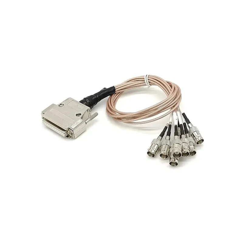 D-Sub Connector 25 Pin Female 1 to 8 BNC Connector Female Straight Cable  50CM