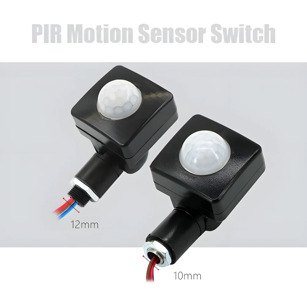 

PIR Motion Sensor Switch Mini Human Body Infrared Motion Detector Adjustable 85-265V IP65 Waterproof Outdoor PIR LED Flood Light