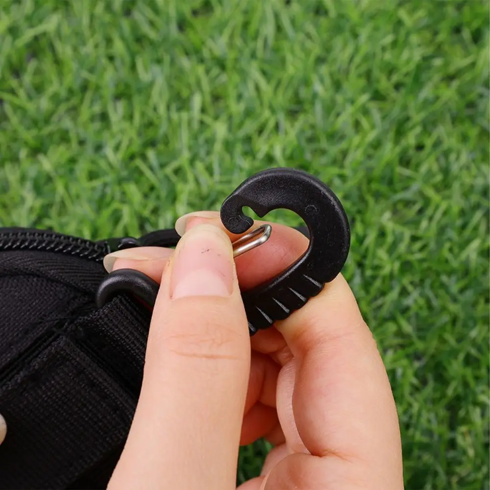 New Nylon Carabiner Key Bag Waterproof Rotatable Change Purse Earphone Charger Storage Bag for Outdoor Camping