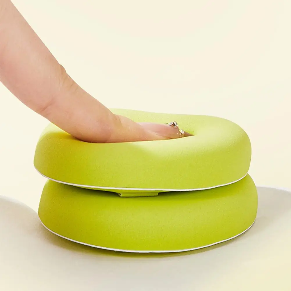 GECOMO 2 peças de pó de marshmallow em forma de manga, pedidos úmidos) esponja macia de dupla utilização e adequada para a pele seca (4 maquiagem S0X7