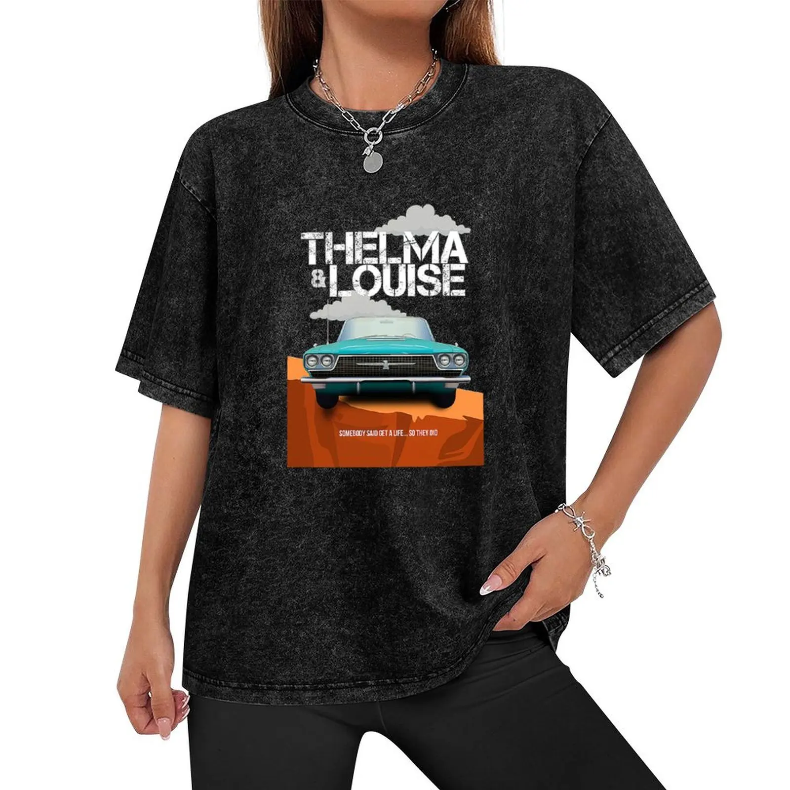 Thelma And Louise T-Shirt anime clothes anime figures cute tops cotton graphic tees mens graphic t-shirts