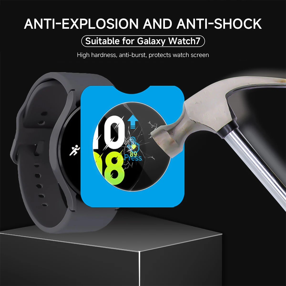 Gehard Glas Voor Samsung Galaxy Watch 7 Ultra 47Mm Schermbeschermer Met Automatische Uitlijning Kit Voor Galaxy 7 40Mm 44Mm Framefilm