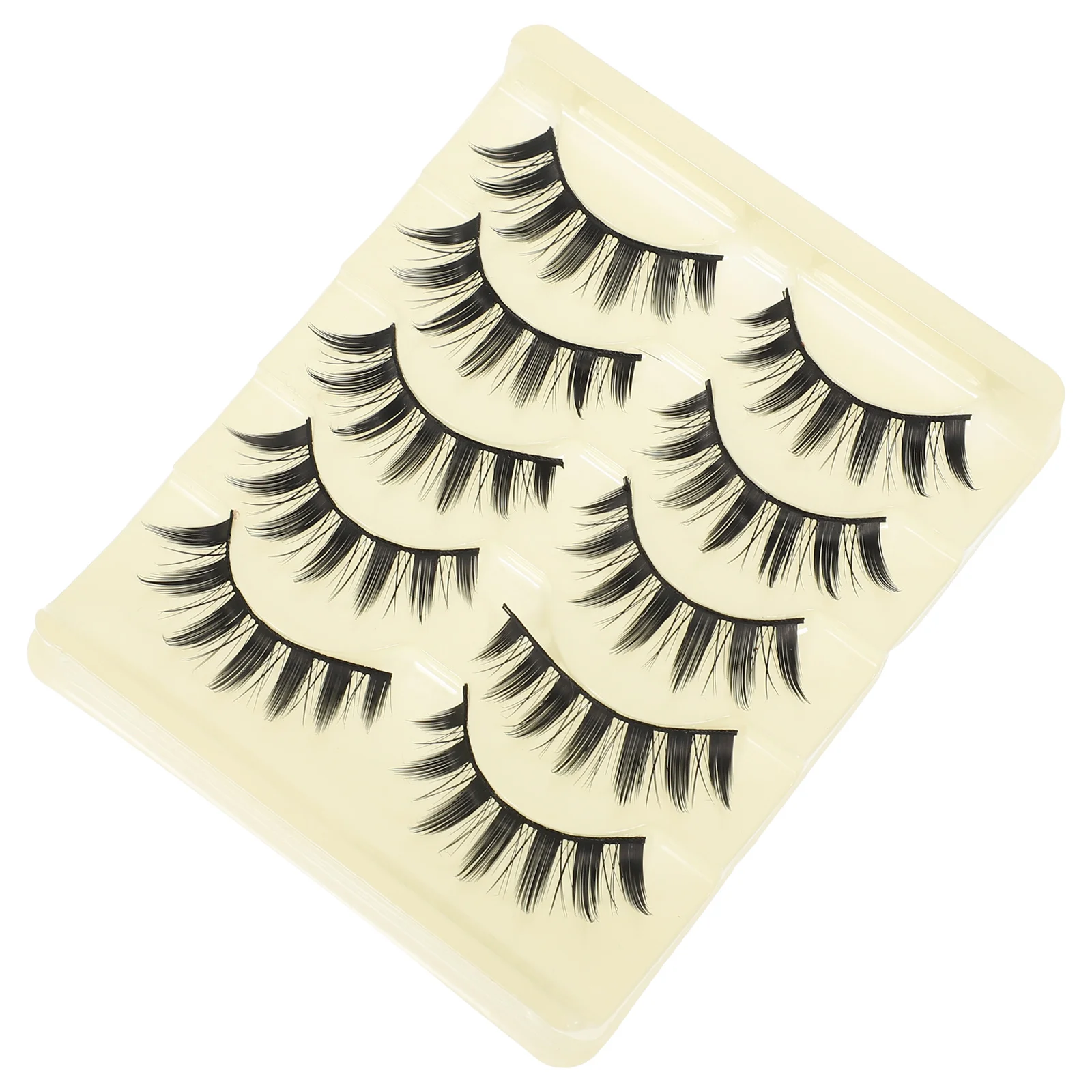 10pcs 5 Pairs False Eyelashes For Women Natural Lengthening Thickening Volume Boost Makeup Accessories Fake Lashes Pack