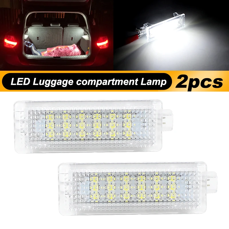 2PCS For Ford Focus MK3 MK4 2012-2018 FOR Ford C-Max 2013-2018 LED Luggage Lamp Interior Light Car Trunk Compartment Light 6000K