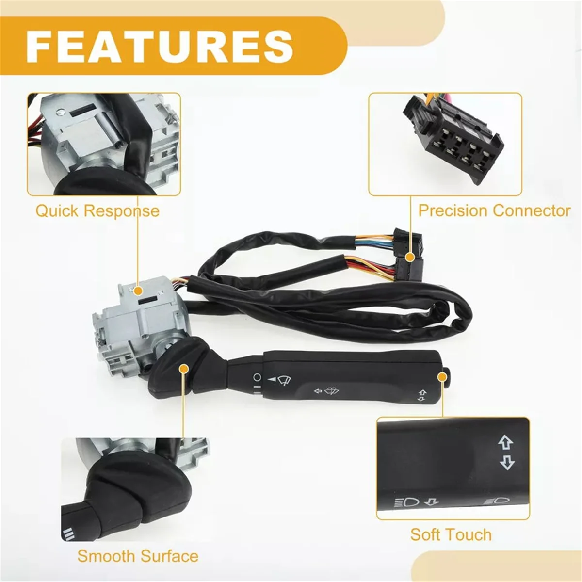 Car Steering Column Turn Signal Switch Lever 6555400145 Multifunction Combination Switch for Mercedes-Benz Truck