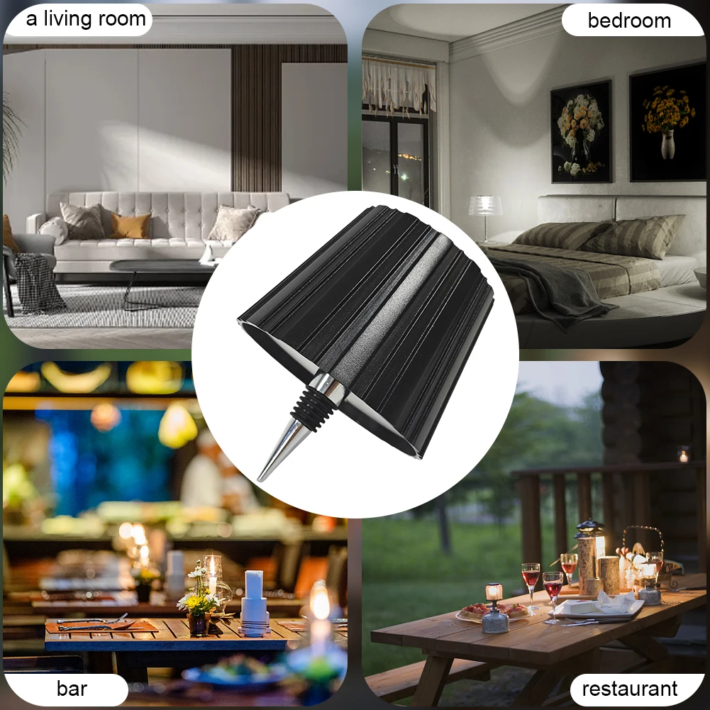 LED الجدول مصباح قابلة للشحن 2000mAh LED زجاجة النبيذ مصباح التحكم باللمس المحمولة اللاسلكي الجدول مصباح للحفلات البارات المطاعم