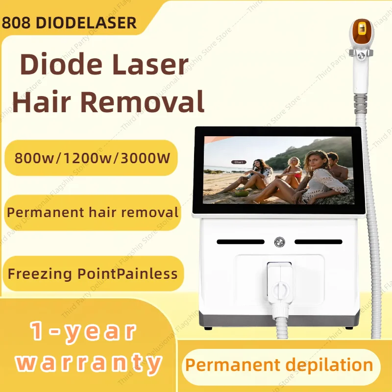 

3000W 808 Alexandrite Hair Removal Laser Diode Machine Freezing Point Painless Axillary Permanent Convenient Hair Removal Instru