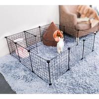 Pet Playpen Foldable Iron Cat Cages Indoor Home Isolation Aviary Combination Kennels Door Fences Dog Training Exercise Free DIY