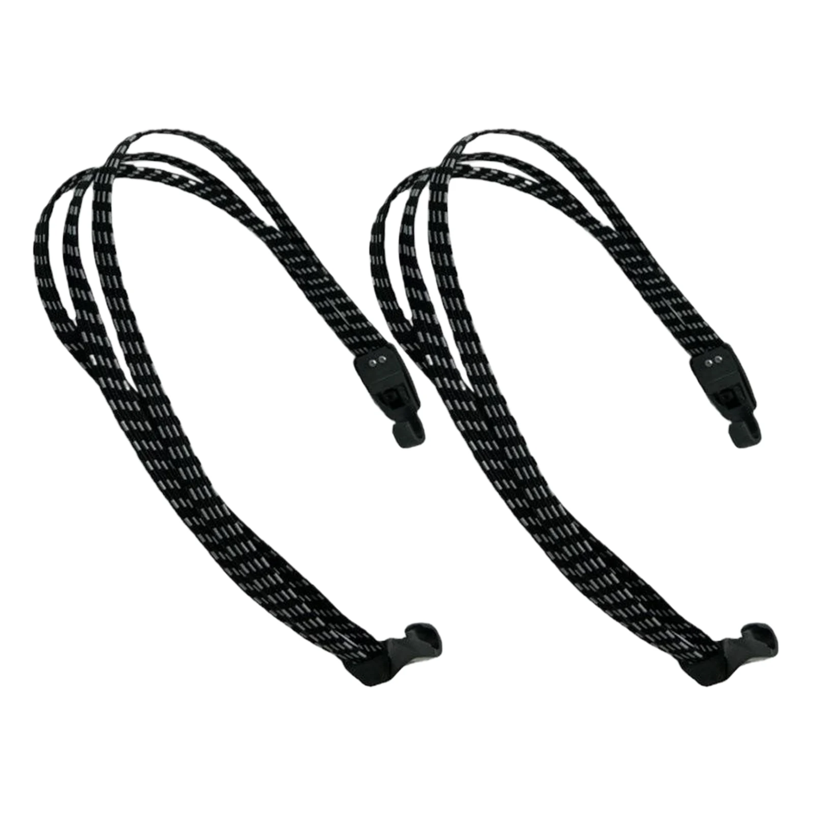 2x Black Bicycle Elastic Belt With Long Service Time Bicycle Trunk Strong Elasticity Bicycle Luggage