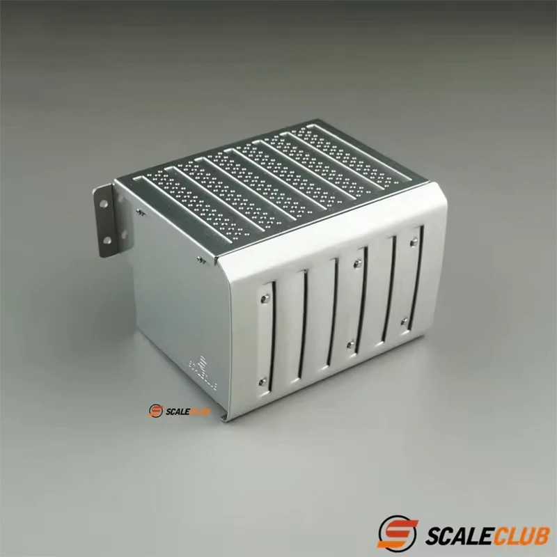 Scaleclub para mercedes benz 3363 1851 caixa de ferramentas do tanque de escape do trator para tamiya leu rc caminhão reboque basculante