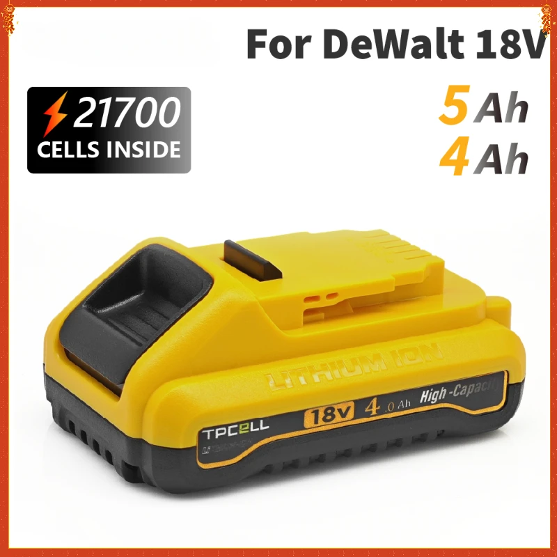 

4Ah/5Ah for DeWalt 20V Battery 21700 DCB204B DCB205B Replacement Battery Compatible with For Dewalt 18V/20V Tools Battery