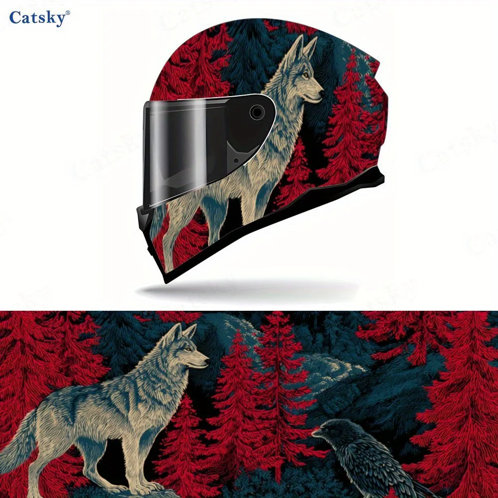 Wolf In Red Forest …