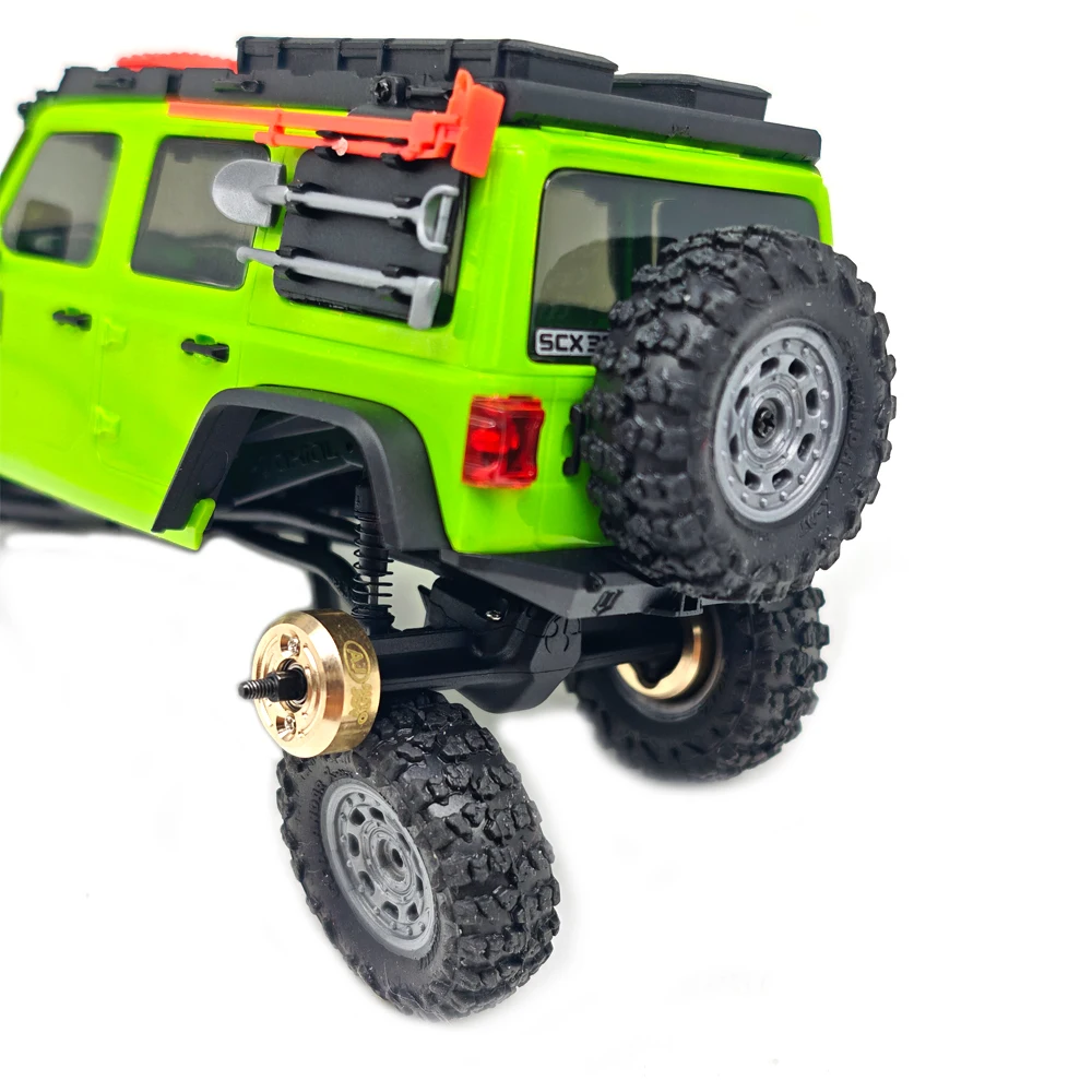 AUTO JOY Messing-Hinternabengewicht für Axial 1:30 SCX30 Ford Bronco AXI-2048 / SCX30 Jeep Wrangler AXI-2261 Rock Crawler Upgrades