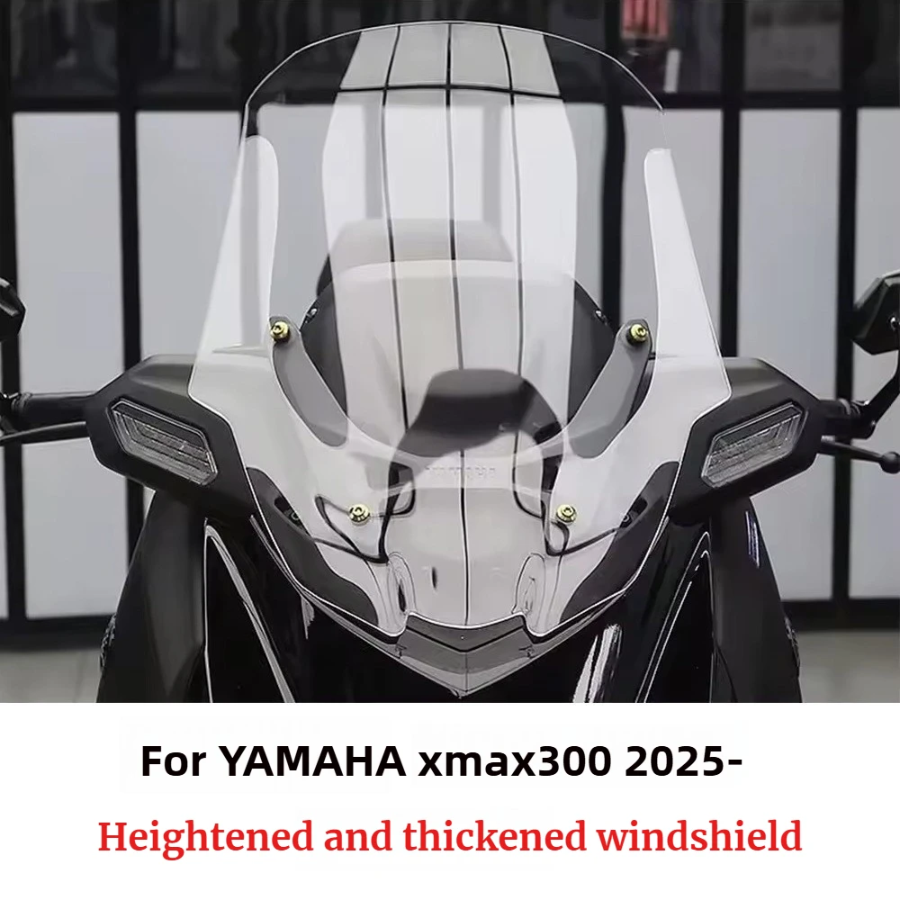 

For Yamaha XMAX 300 XMAX300 Xmax300 2025 Motorcycle Heighten WindScreen Windshield Fairing Deflector Cover Wind Deflector Visor