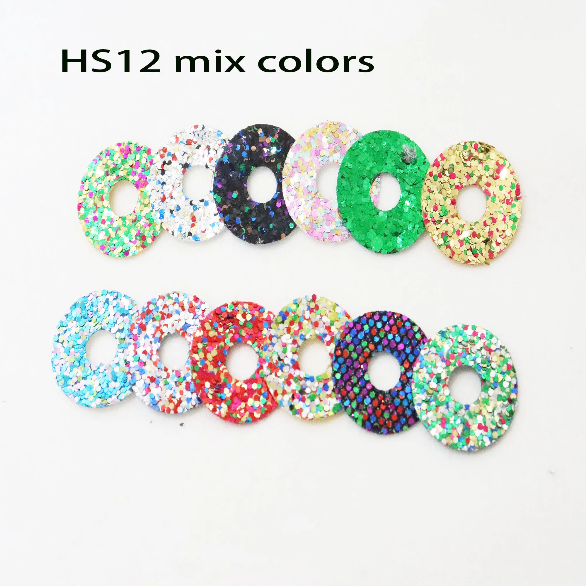 100 teile/los 12 arten mix farben 8mm bis 60mm runde Glitter stoff für 3D Komische runde glitter spielzeug augen erkenntnisse farbe option