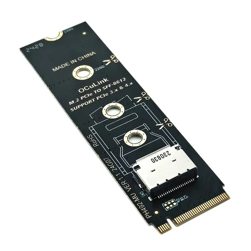 

Адаптер M.2 Nvme Pcie к Oculink Female Dock SFF-8612 Адаптер M.2 Mkey Nvme к Oculink SFF-8611 SFF-8612