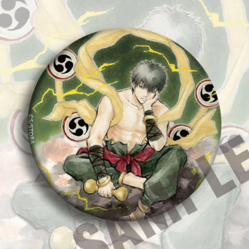 Sakata Gintoki Hijikata Anime popolari 58mm Distintivi Periferiche secondarie Anime Spille da bavero per zaini Regali di mostra di fumetti