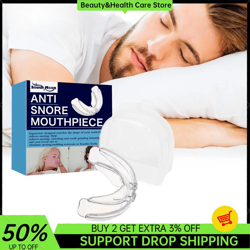 Anti Snore Mouthpiece Thermoplastic Invisible Braces Stop Snoring At Night Anti-bruxism Mouth Guard Tooth Protection Brace