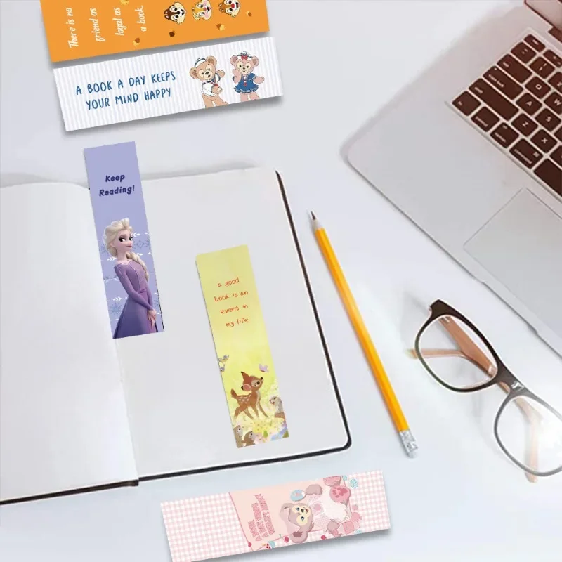 30Pcs ，Disney Mermaid, princess bookmarks，decorative ，reading book ，office ，school ，supplies marker message cards