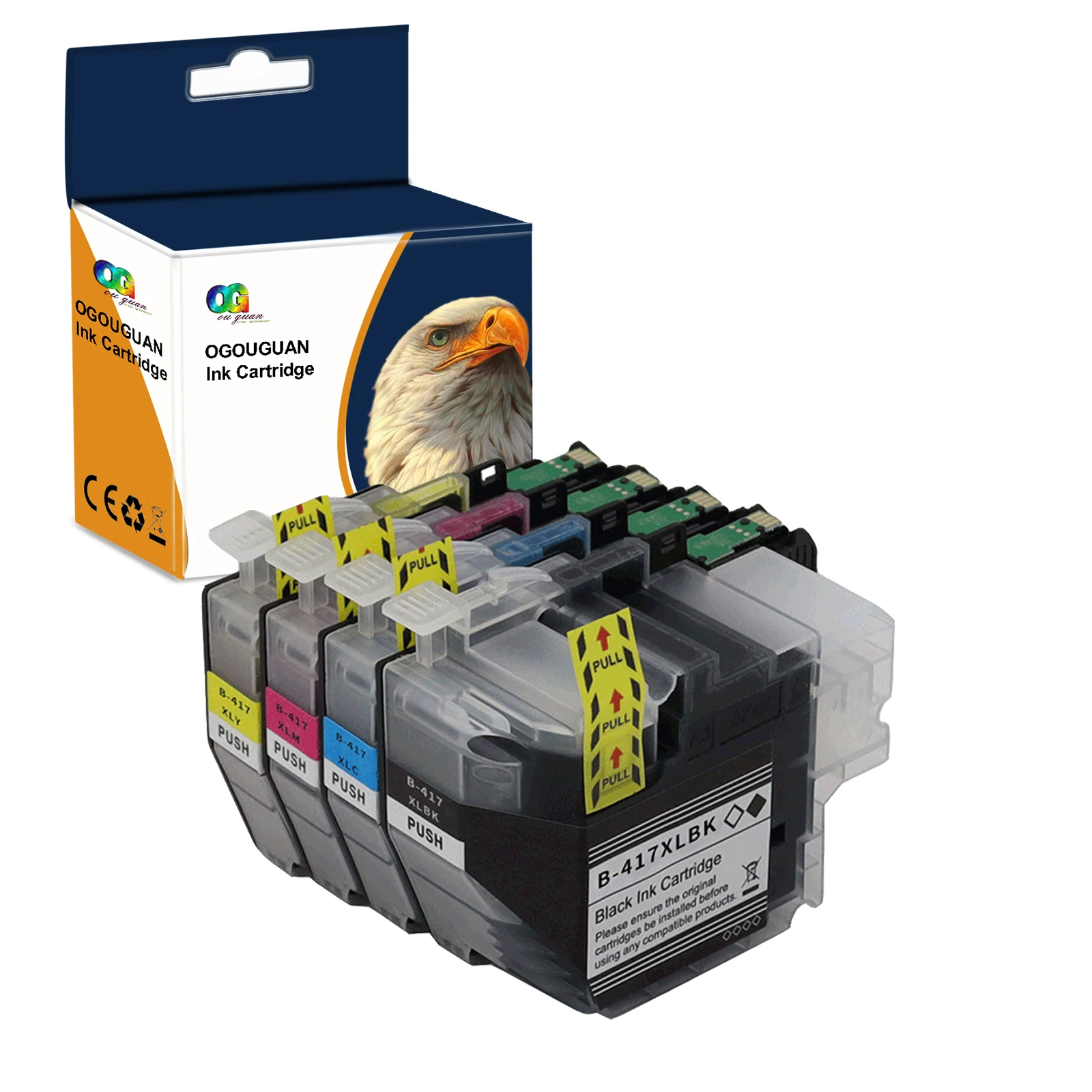 

Japan LC417XL Compatible Brother Cartridge With Pigment Ink for Brother MFC-J5800CDW MFC-J7500CDW HL-J7010CDW Printer