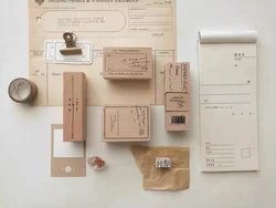 Vintage Label Player Specimen Wooden Rubber Stamp for DIY Scrapbooking Photo Album Card Making