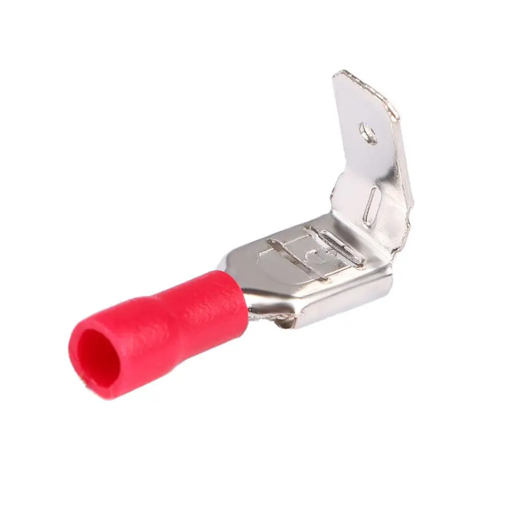 50pcs Female 6.3mm Piggy Back Terminal Insulated Crimp Spade Piggyback Wire Cable Connector