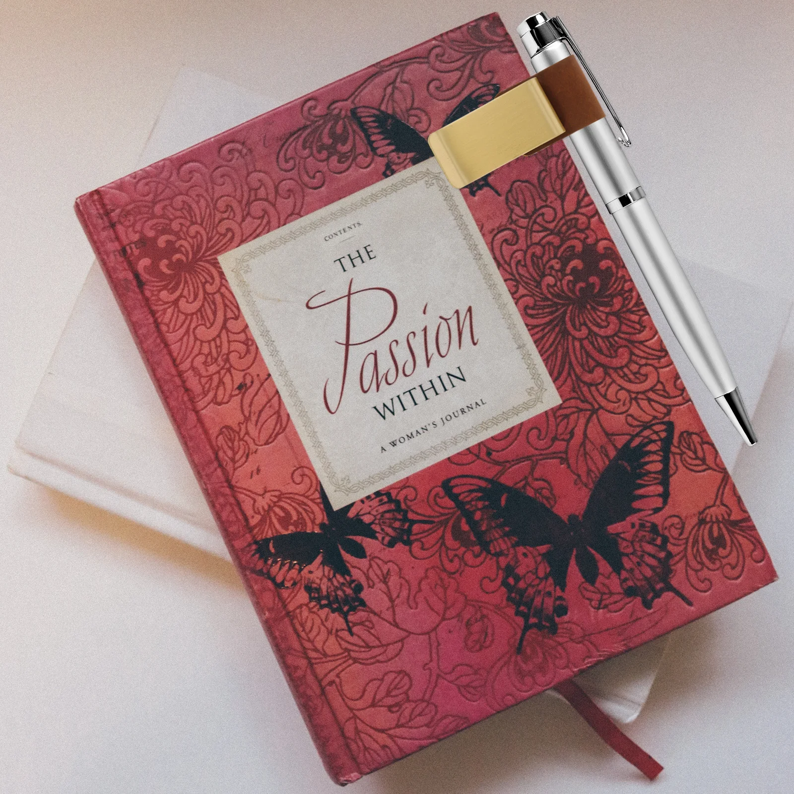 

3Pcs Pen Holder Clip Alloy Pen Clamp for Notepad Scrapbook Portable Organizer Pencil Organizer